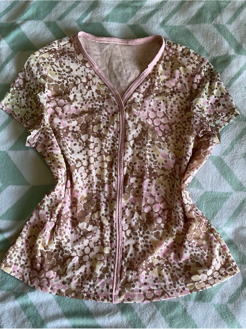 Pink and Brown Top